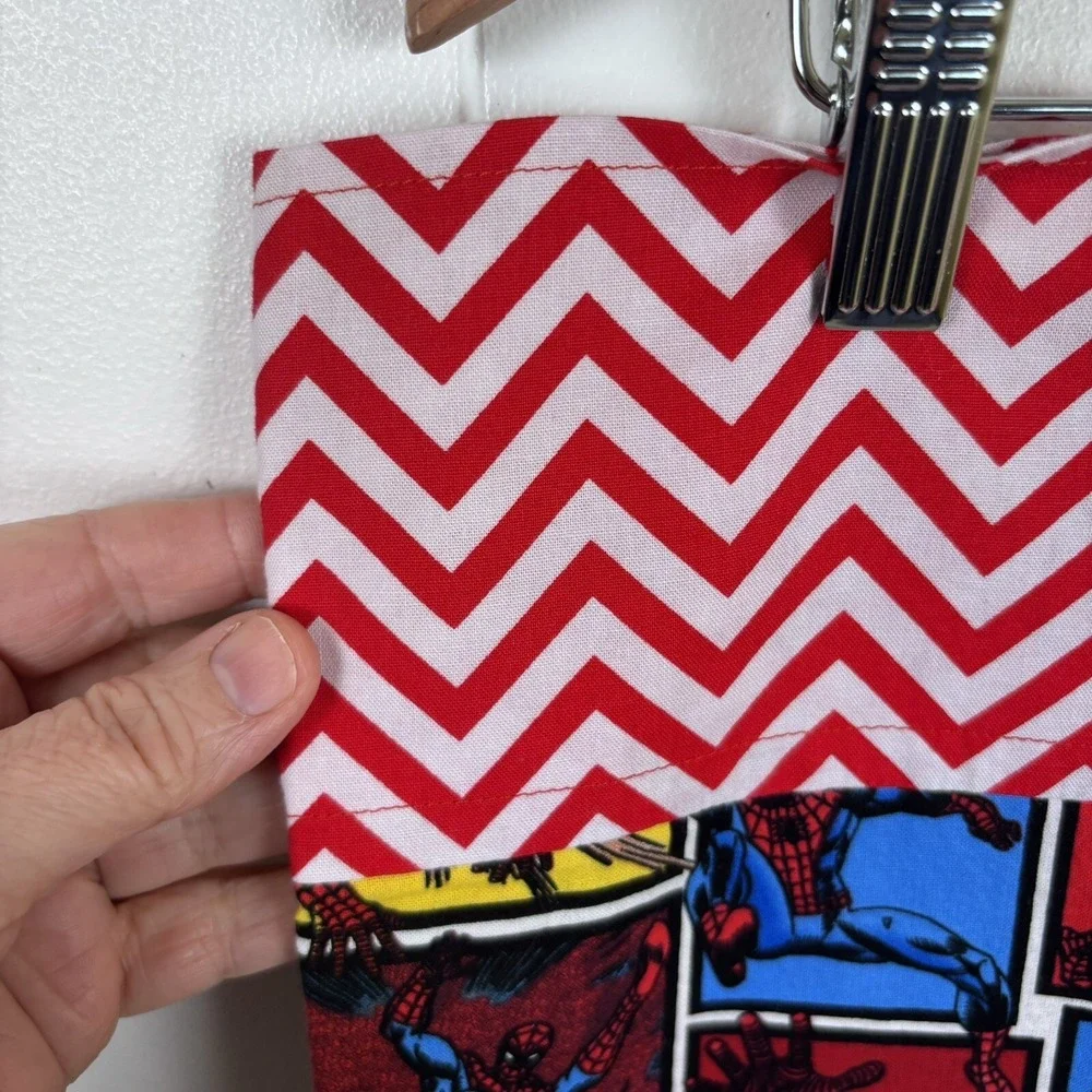 Handmade SPIDER MAN Pillowcase Standard Size Superhero Comic Red‎ Blue 1 PC